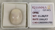 11.26/CT Natural FIRE OPAL with Govt. Lab Certificate-12632D51751